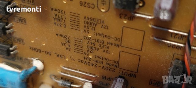 Power Supply PCB 4H.B1910.041/D B191-203 D12 REV.D for,Toshiba 40L7335D  40inc DISPLAY LSC400HM06-T0, снимка 4 - Части и Платки - 43093114