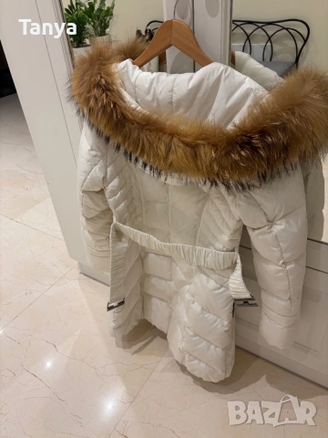 Зимно яке с естествен пух и яка от лисица. , снимка 3 - Якета - 53306723