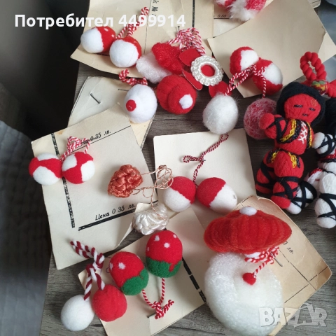 Стари соц.мартенички - 57 броя, снимка 5 - Колекции - 52412049