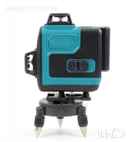 Самонивелиращ Лазерен Нивелир 4D с 16 Линии, Зелен Лазер, Тринога и Куфар, снимка 6 - Измервателни инструменти - 50536242