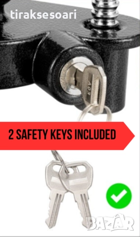 Универсален катинар за теглич с топка – Висока степен на сигурност за каравани и ремаркета, снимка 5 - Аксесоари и консумативи - 51966382