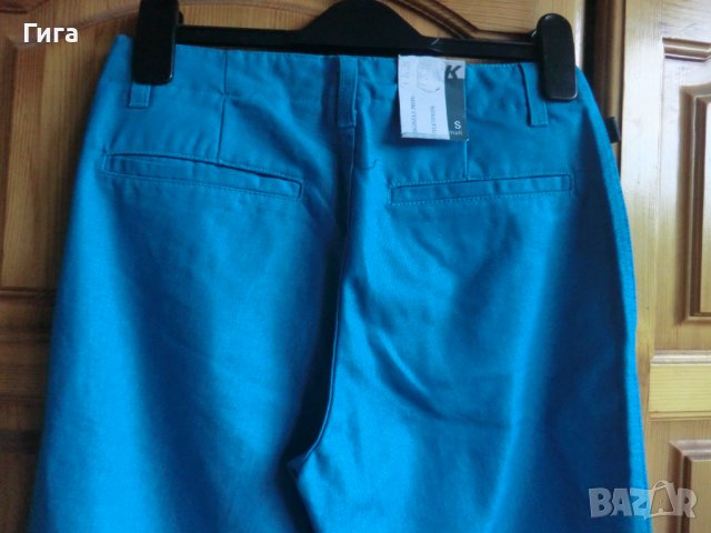 нов тюркоазен панталон със широки крачоли Ска, снимка 4 - Панталони - 37488123