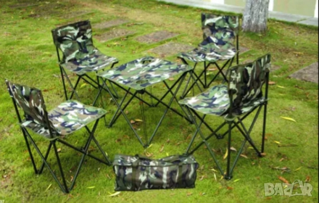 Рибарски комплект, маса със столове, снимка 5 - Градински мебели, декорация  - 52557888