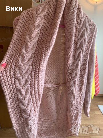 Красива дълга жилетка в розово , снимка 6 - Жилетки - 39560576