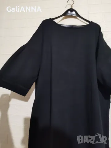 СТРАХОТНА РОКЛЯ С ЕФЕКТНИ РЪКАВИ 4XL-5XL, снимка 2 - Рокли - 50338765