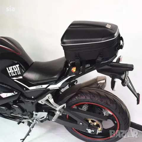 Чанта за мотор carbon, Раница, Водоустойчива, разтегателна