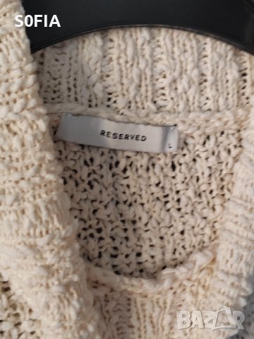 Reserved плетена зимна рокя без ръкави L размер, снимка 2 - Рокли - 43868186