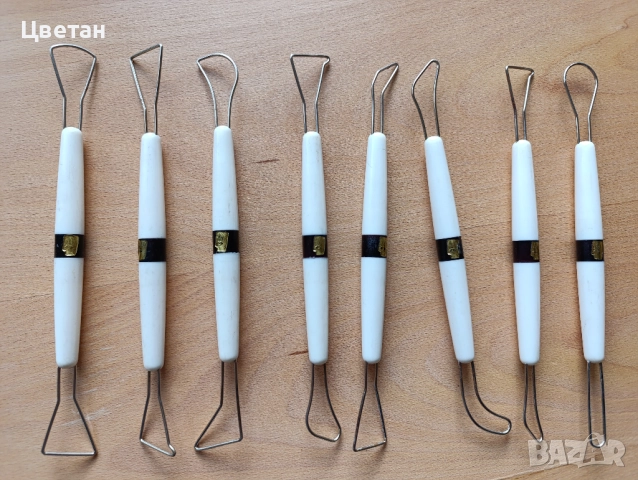 комплект двустранни инструменти  за моделиране на глина, снимка 4 - Други - 52647634