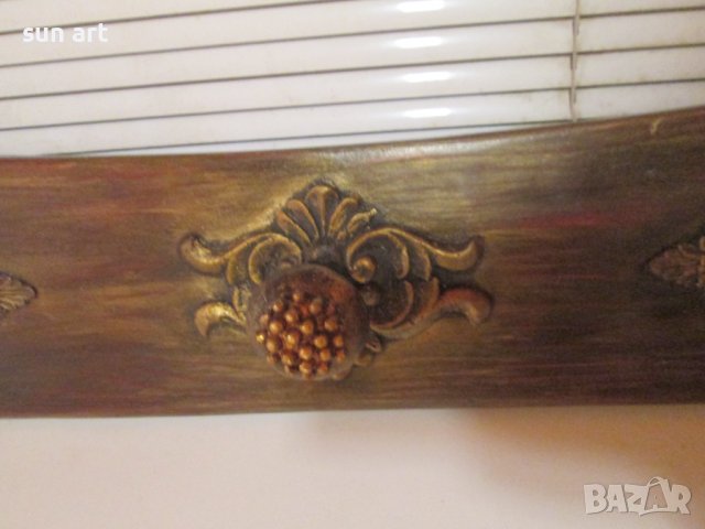 антична дървена закачалка, снимка 2 - Закачалки - 38037122