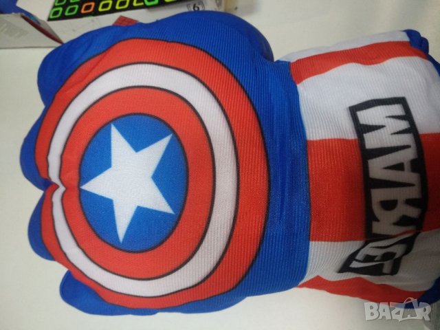 Меки,обемни ръкавици на Капитан Америка, снимка 3 - Плюшени играчки - 38548220