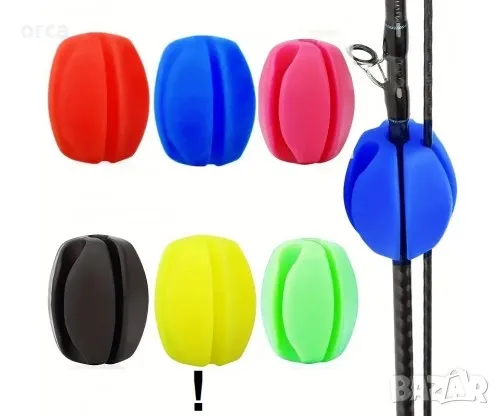 Държач за въдица - силиконов OKINWA Rod Egg Yellow