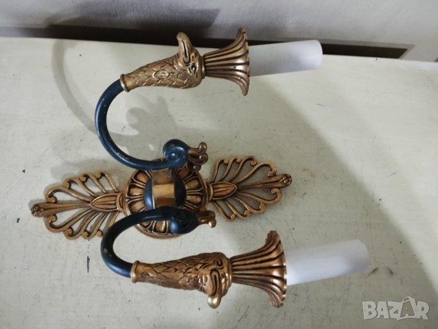 Два барокови аплика за стена, снимка 2 - Лампи за стена - 43090423