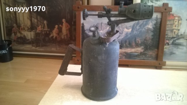 антик-бензинова лампа-ретро колекция-32х32х14см, снимка 8 - Колекции - 28054518