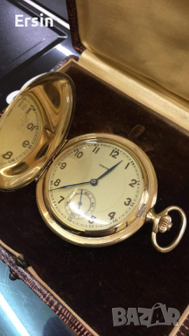 Стар  златен джобен часовник Favor от Германия, снимка 4 - Антикварни и старинни предмети - 44866363