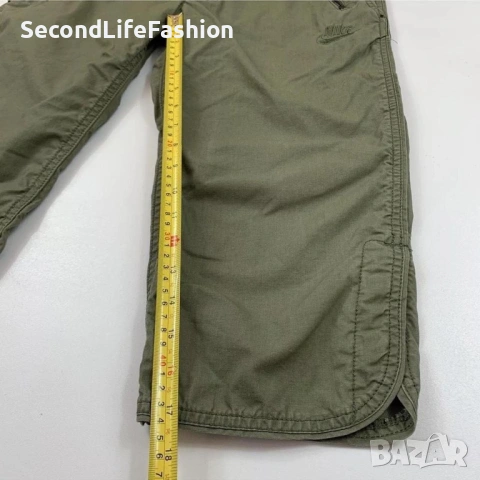 Дамски къси панталони Nike Sportswear цвят каки размер M, снимка 6 - Къси панталони и бермуди - 53218643