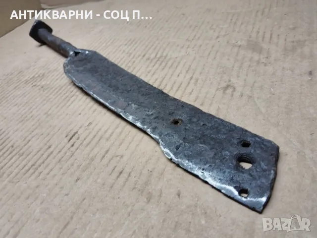 Стар Кован Нож За Рязане На Сено. , снимка 2 - Антикварни и старинни предмети - 47376849