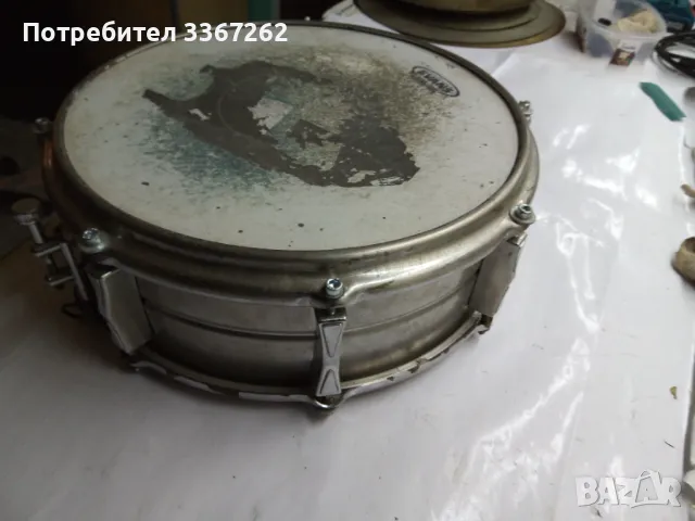 Солов барабан метален Snare Drum, снимка 2 - Ударни инструменти - 48681642