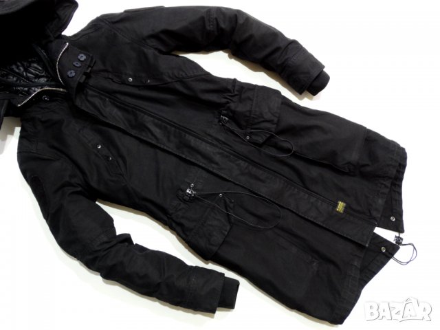 G-Star Raw Polar Duty Hooded Black Parka Дамска Парка Яке от Две Части - Size S, снимка 5 - Якета - 28167732