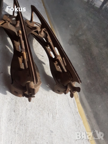 Стари маркови кънки за лед с механизъм, снимка 4 - Антикварни и старинни предмети - 53388619
