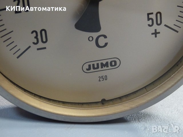биметален термометър JUMO immersion thermometer ф100mm, -30/+50°C, L-200mm, снимка 4 - Резервни части за машини - 35228825