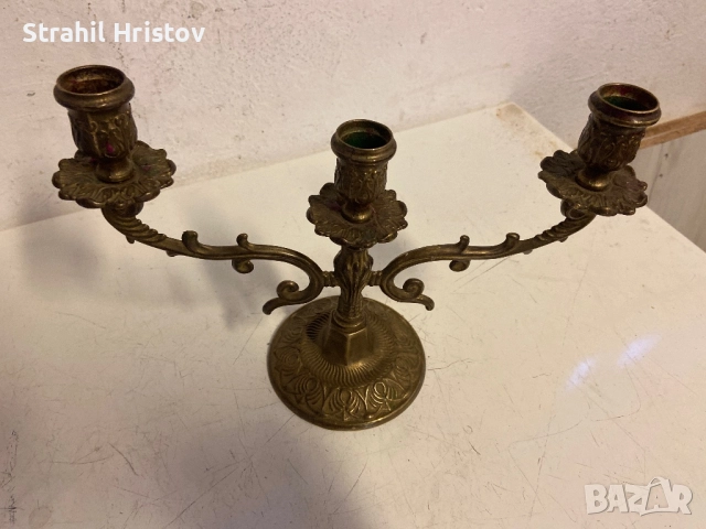 Свещници от месинг 4 бр, снимка 4 - Други ценни предмети - 51607909