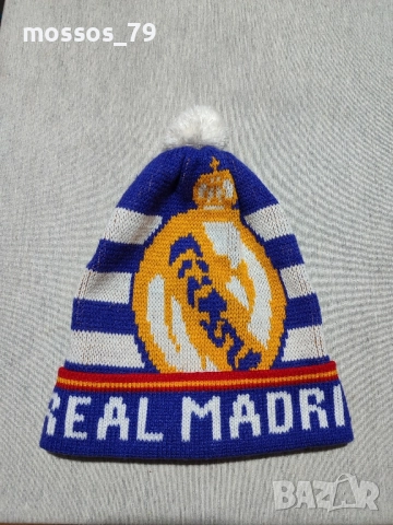 Зимна шапка Реал Мадрид , снимка 2 - Шапки - 52627818