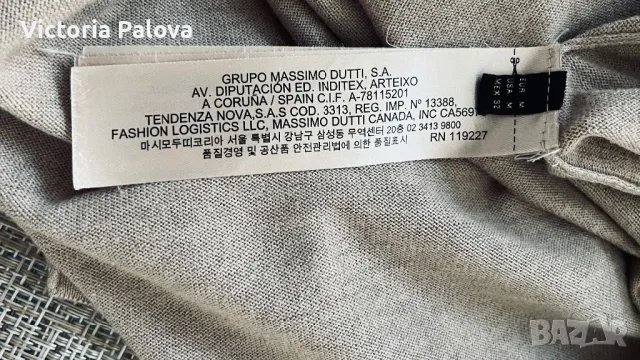 Нежна жилетка MASSIMO DUTTI коприна, памук, снимка 8 - Жилетки - 48525056