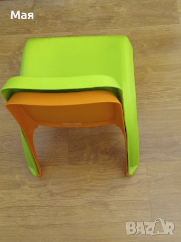 Две детски столчета – ярко зелено и ярко оранжево, снимка 6 - Други - 39659542
