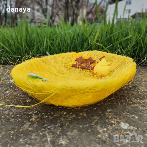 4604 Овален панер за великденски яйца, 24×21см, снимка 6 - Декорация за дома - 44877899