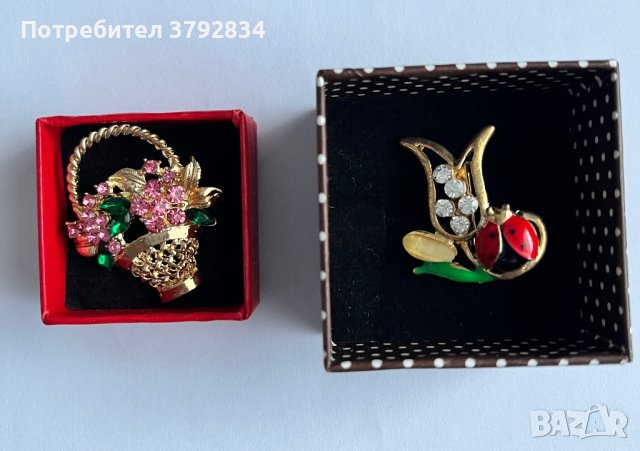 Красиви брошки украшения бижута 