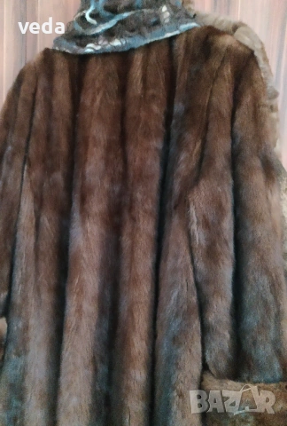 Италианско кожено палто от норка размер М/L , снимка 4 - Палта, манта - 53174635