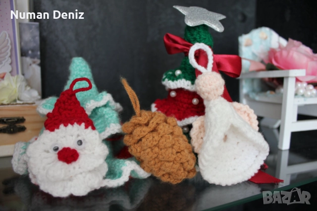 Коледна украса за елха (плетена); коледни подаръци, снимка 2 - Коледни подаръци - 52414328