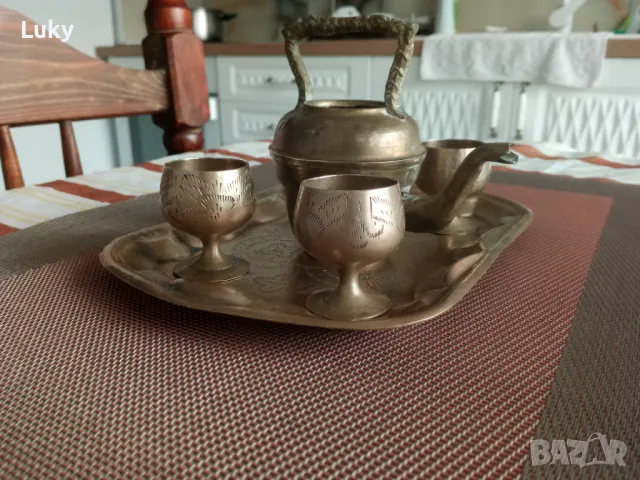 Стилно и красиво,антикварно предложение--Сервиз., снимка 2 - Антикварни и старинни предмети - 49704248