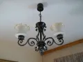 Полилей ковано желязо ръчна изработка масивен и тежък !, снимка 3