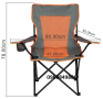 Сгъваем къмпинг стол с чанта, 50x80x78 см, снимка 4