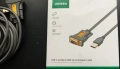 UGREEN USB към RS232 сериен кабел DB9 PL2303 чип – 3M, снимка 3