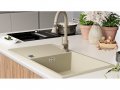 Кухненска Мивка от Гранит модел Ибиса 900 x 500 Supreme Бежов, снимка 5