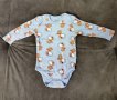 Бебешко памучно боди с дълъг ръкав марка LUPILU за деца 0-3 месеца, снимка 1 - Бодита за бебе - 43244219