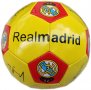 Футболна топка кожена за игра, футбол на отбор Реал Мадрид Real Madrid 