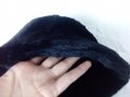 Плюшена шапка идиотка в черен цвят, снимка 5