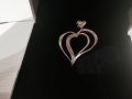 Сребърна висулка "Сърце", снимка 1 - Колиета, медальони, синджири - 32638693