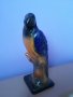 Винтидж, ретро порцеланова фигура, статуетка папагал, снимка 2