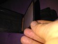 Талиан марков портфейл естествена кожа вътрешен цип 110х92мм, снимка 5