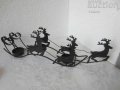 Различни свещници: свещник за 3 свещи с елени, човек, елха, елен, за стена, снимка 8