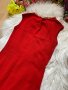 Червена рокля с верижка, снимка 2