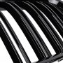 Решетки Бъбреци за БМВ BMW 7 серия F01 F02 2009+ Черен Гланц Двойни, снимка 3