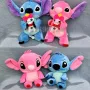 Комплект 2 броя Плюшена играчка Лило и Стич, 25см Розов и син , снимка 4