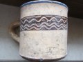 Стара Троянска керамика -чаша , подписана, снимка 1