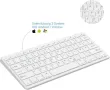 Bluetooth клавиатура немска,безжична ултратънка,съвместима с iOS/Android/Windows системи, снимка 3