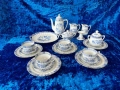 красив синьо-бял сервиз за чай/кафе, снимка 4